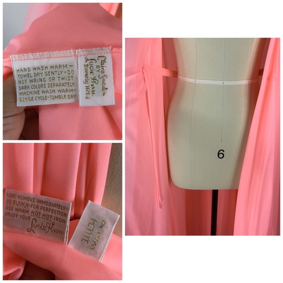 Vtg Claire Sandra by Lucie Ann Night Robe Peignoir - Picture 4 of 8
